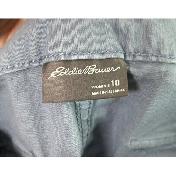 Eddie Bauer Pants Womens Blue Pockets Hiking Utility Active Size 10 - Picture 7 of 9